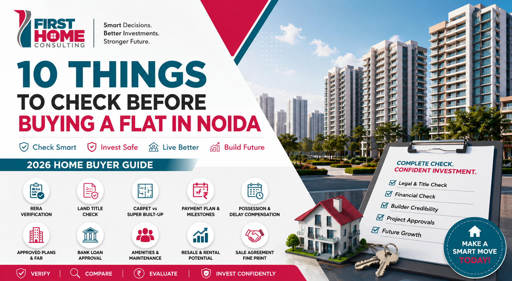 10 Things to Check Before Buying a Flat in Noida 2026 Guide