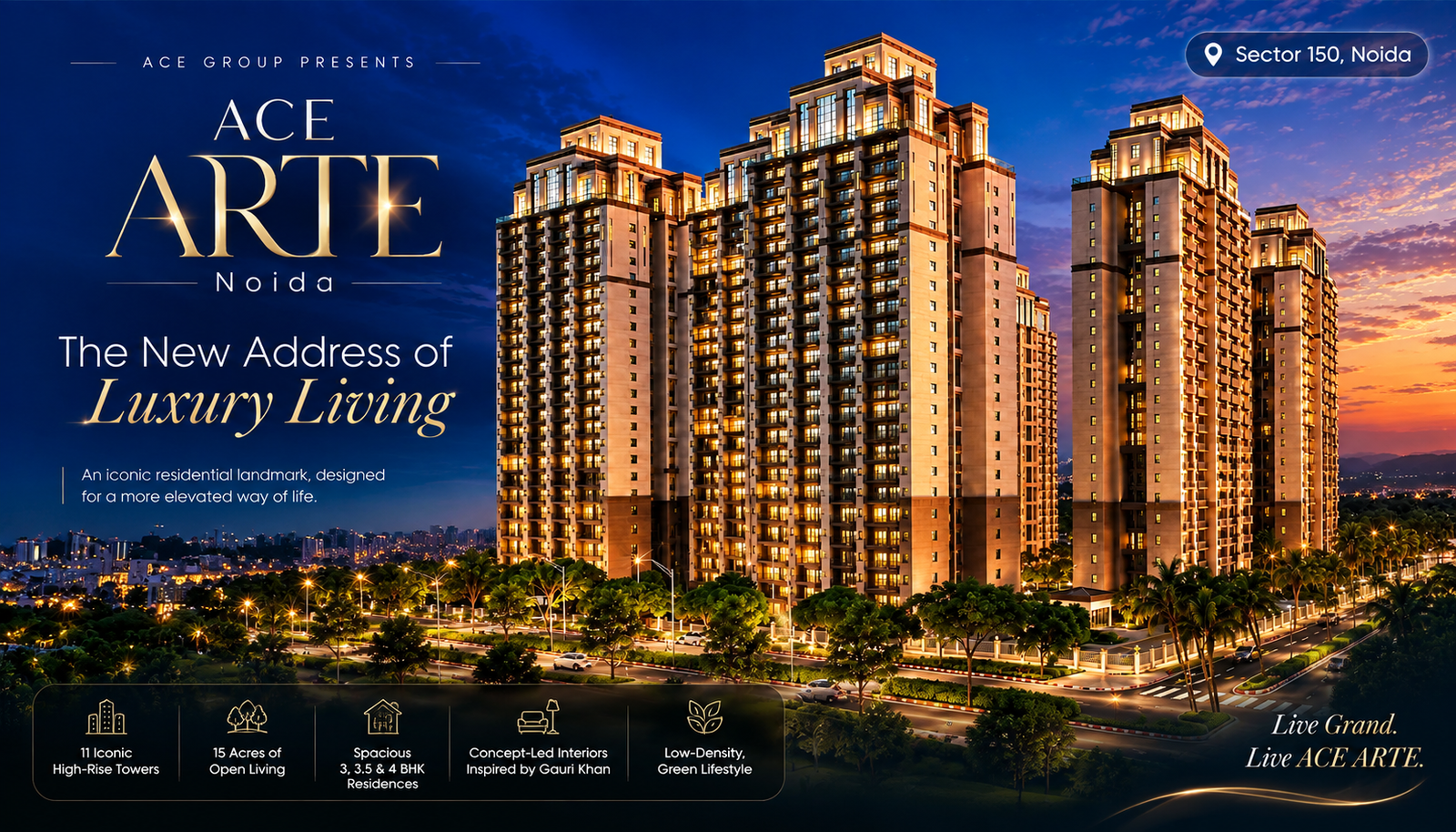 ACE ARTE Sector 150 Noida- Price, Floor Plans & Payment Plan (2026 Pre-Launch Guide)