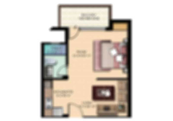 3 BHK floor plan